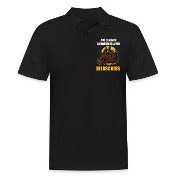 Aus Dem Weg Schwerer Fall Von Bierschiss Bier - Männer Poloshirt - Schwarz - Vorne - Kai (181cm)