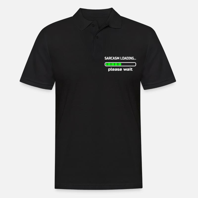 sarcasm loading… please wait. Humour - Polo Homme - noir