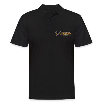 Gold Digger Gold Panning Gold Mining Designs - Men's Polo Shirt - black - Front - Kai (181cm)