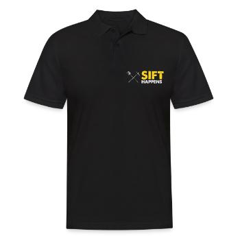 Goldwaschen Goldsucher Goldschüfer Design - Männer Poloshirt - Schwarz - Vorne - Kai (181cm)