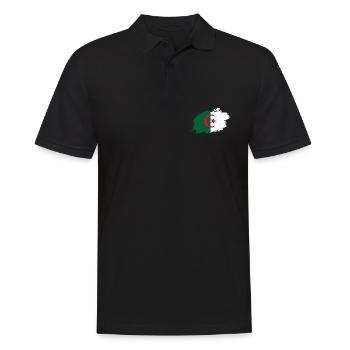 Algérie drapeau algérien drapeau - Polo Homme - noir - Devant - Kai (181cm)