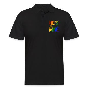 L’amour LGBTQ. Il est à moi - Polo Homme - noir - Devant - Kai (181cm)