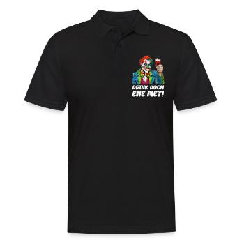 Karneval Eskalation Köln Kostüm Kölsch Bier Party - Männer Poloshirt - Schwarz - Vorne - Kai (181cm)
