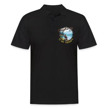 Angeln Freizeit Besinnliche Stille Naturerlebnis - Männer Poloshirt - Schwarz - Vorne - Kai (181cm)