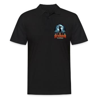 Scaredy Cat No Treats Just Halloween Tricks - Men's Polo Shirt - black - Front - Kai (181cm)