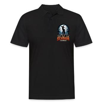 Scaredy Cat No Treats Just Halloween Tricks - Men's Polo Shirt - black - Front - Kai (181cm)