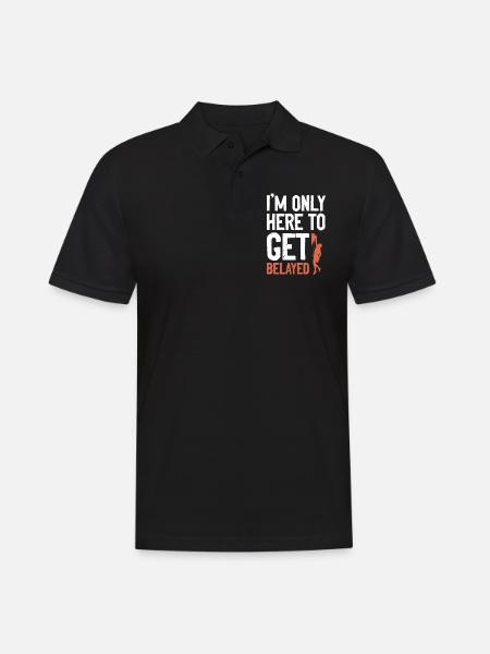 climbing rock climbing - Men's Polo Shirt - black