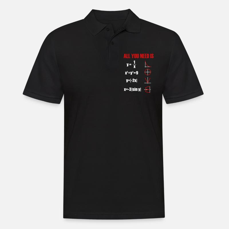 Mathematik Mathematiker Lehrer - Männer Poloshirt - Schwarz