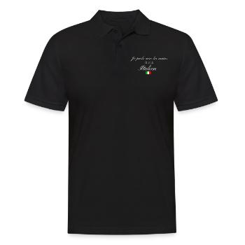 Italien - Polo Homme - noir - Devant - Kai (181cm)