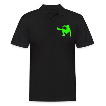 La danse hip hop est aussi un sport - Polo Homme - noir - Devant - Kai (181cm)