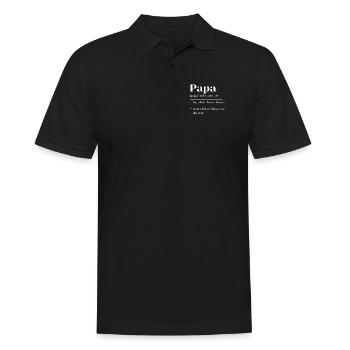Dad Vater Fahrrad Rennrad Mountainbike Papa Bike - Männer Poloshirt - Schwarz - Vorne - Kai (181cm)