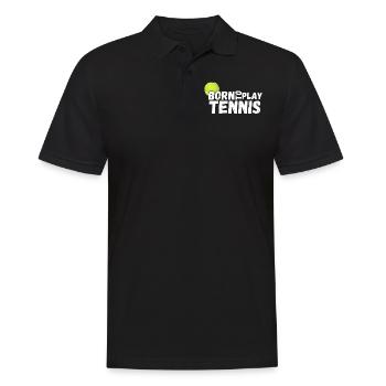 tennis / Tennis / Tennis / Tennis / Tennis jouer - Polo Homme - noir - Devant - Kai (181cm)