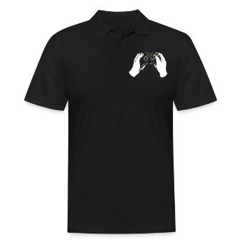 Gaming Controllers - Men's Polo Shirt - black - Front - Kai (181cm)