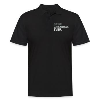 Best Grandad Ever T-shirt - Father's Day - Polo Homme - noir - Devant - Kai (181cm)