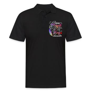 Your wings were ready my heart it was not - Men's Polo Shirt - black - Front - Kai (181cm)