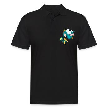 Creamorse - Männer Poloshirt - Schwarz - Vorne - Kai (181cm)