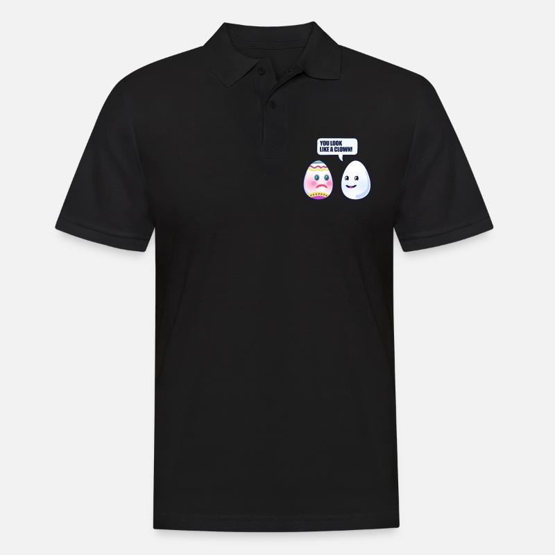 Easter Easter egg - Men's Polo Shirt - black