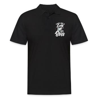 pêcheuse - Polo Homme - noir - Devant - Kai (181cm)