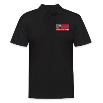 Dog School Dog Dog Pet Puppy USA Gift - Men's Polo Shirt - black - Front - Kai (181cm)