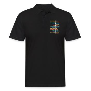 math - Polo Homme - noir - Devant - Kai (181cm)