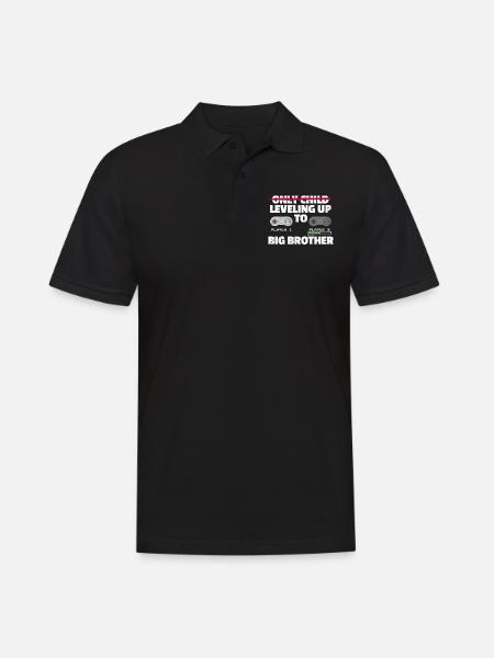 Groser Brother Gamer Siblings Sister - Men's Polo Shirt - black