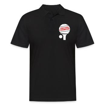 ping-pong - Polo Homme - noir - Devant - Kai (181cm)