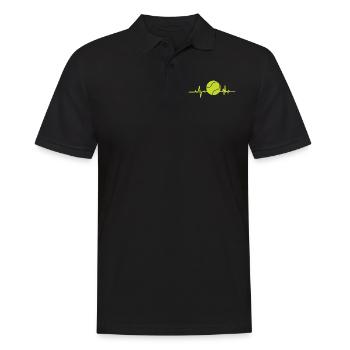 Tennis Battement de cœur - Polo Homme - noir - Devant - Kai (181cm)