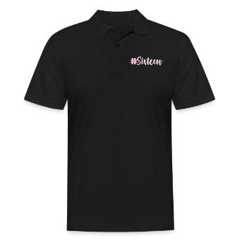16. Geburtstag - Männer Poloshirt - Schwarz - Vorne - Kai (181cm)