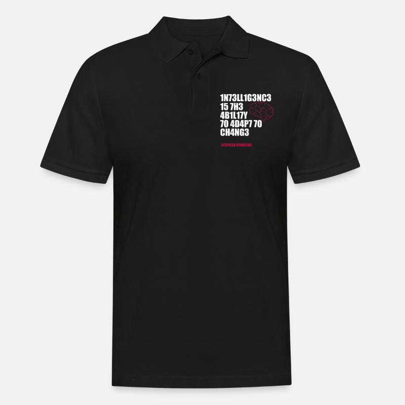Wissenschaft Intelligenz - Männer Poloshirt - Schwarz