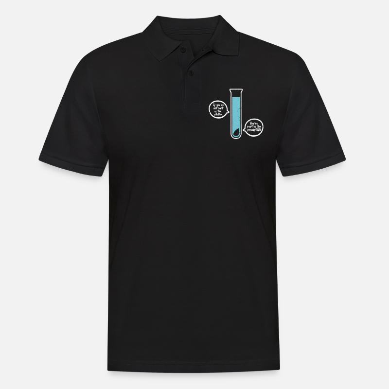Chemistry science physics science laboratory gift - Men's Polo Shirt - black