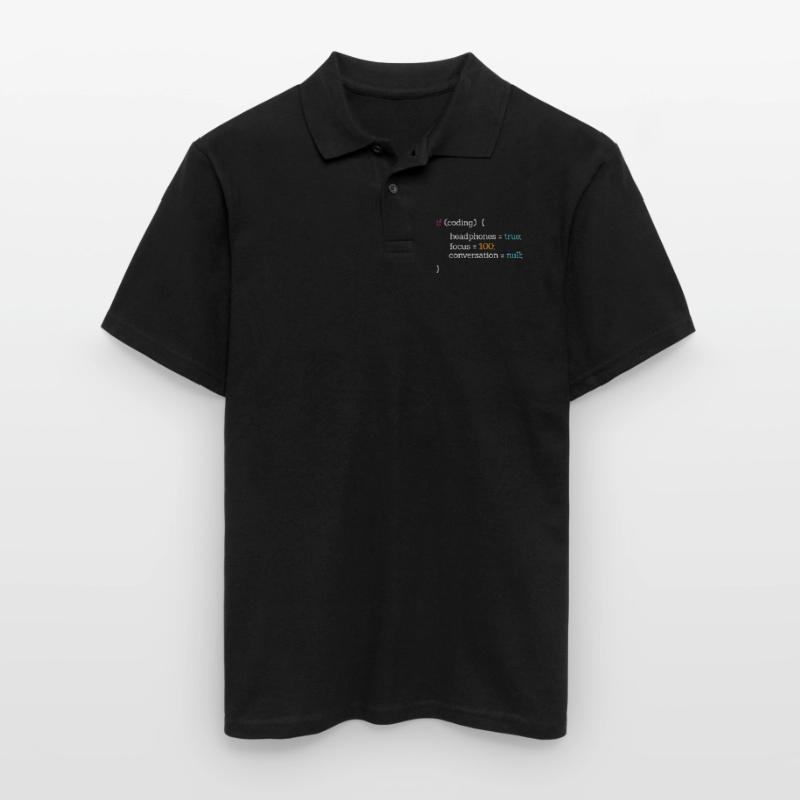 Coder Programmierer Code Nerd Informatik Geschenk Männer Poloshirt