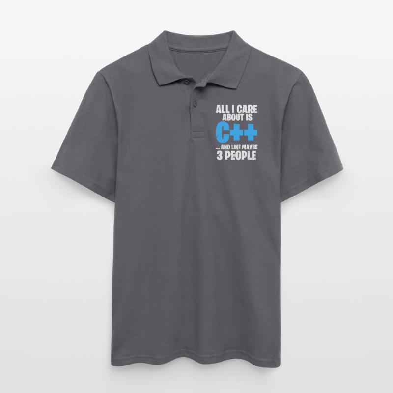 Programmer C ++ Code Coder Programming Men's Polo Shirt