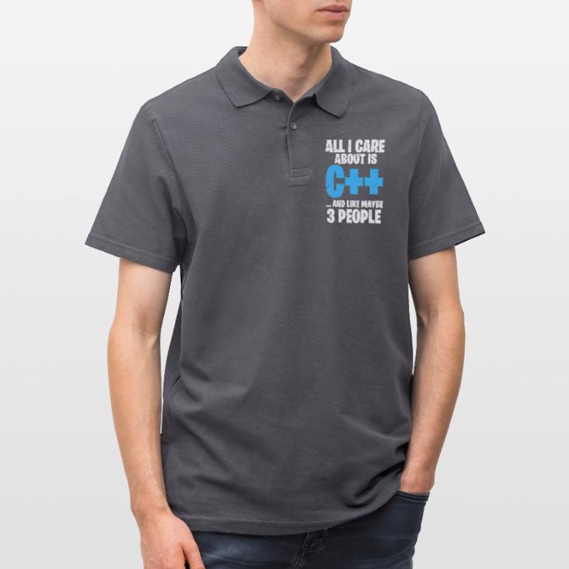 Programmer C ++ Code Coder Programming Men's Polo Shirt