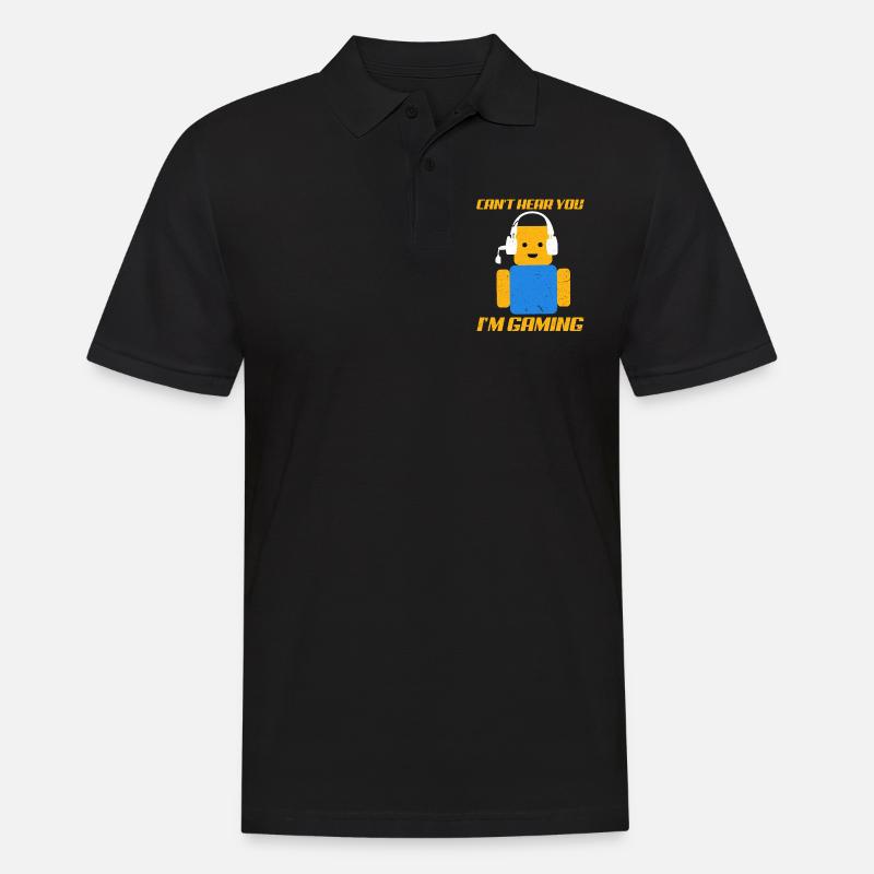 Gaming Roblox - Männer Poloshirt - Schwarz