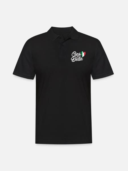 Italien Italie Italie Italie Cadeau - Polo Homme - noir