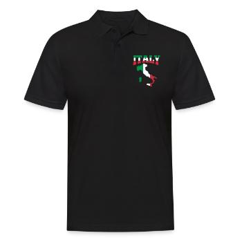 Italy Italian Italian Italia gift - Men's Polo Shirt - black - Front - Kai (181cm)