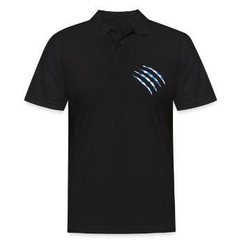 Bayern - Männer Poloshirt - Schwarz - Vorne - Kai (181cm)