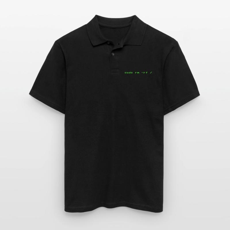Sudo rm rf Linux Programmieren Männer Poloshirt