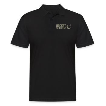 Rocket Scientist Raketenwissenschaftler Rakete - Men's Polo Shirt - black - Front - Kai (181cm)