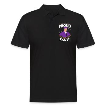 Proud Self-employed father Self-employed - Men's Polo Shirt - black - Front - Kai (181cm)