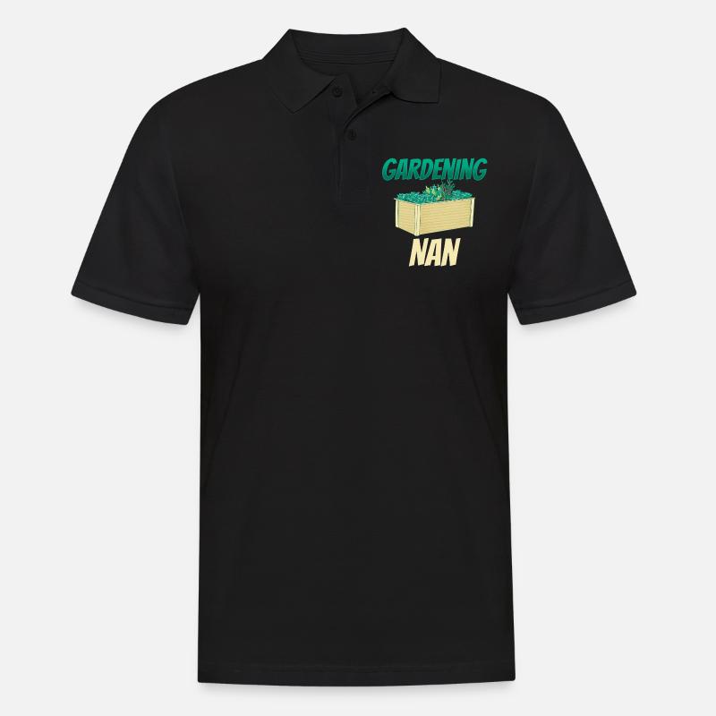 Gartenarbeit Großmutter Garten Oma Gärtnerin - Männer Poloshirt - Schwarz