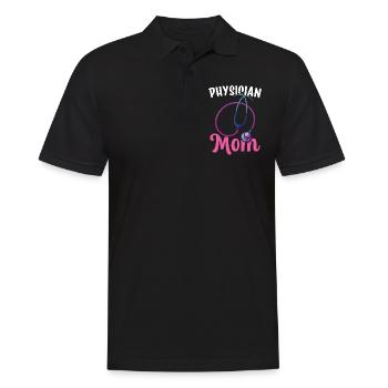 Doctor Mother Profession Doctor Medicine Physician - Men's Polo Shirt - black - Front - Kai (181cm)