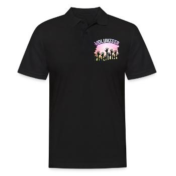 Voluntary volunteering Volunteer - Men's Polo Shirt - black - Front - Kai (181cm)