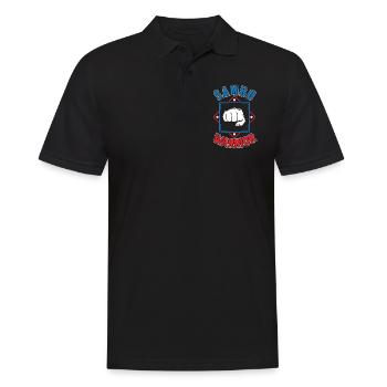 Sambo Warrior Martial Arts Martial Arts Training - Men's Polo Shirt - black - Front - Kai (181cm)