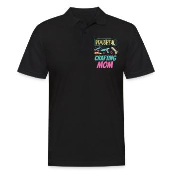 Tolle Basteln Mama Mutter Bastel Bastler - Männer Poloshirt - Schwarz - Vorne - Kai (181cm)