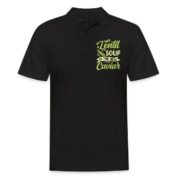 Lentil Soup Is The New Caviar Lens Lentils - Men's Polo Shirt - black - Front - Kai (181cm)