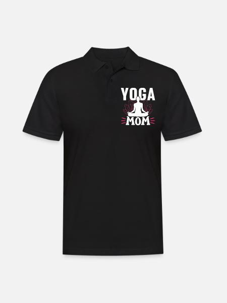 Yoga Mama Mami Mère Hobby - Polo Homme - noir