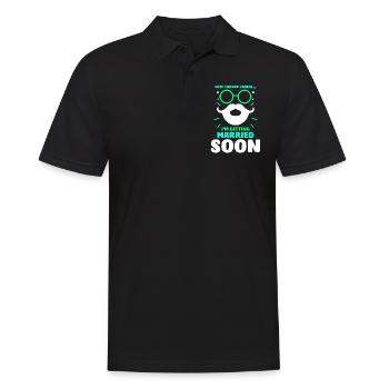 Dernière chance Mesdames Je vais me marier bientôt mariée - Polo Homme - noir - Devant - Kai (181cm)