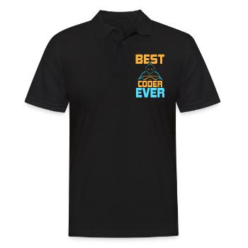 Meilleur programmeur de code de code de tous les temps - Polo Homme - noir - Devant - Kai (181cm)