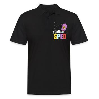 Équipe Enseignant en éducation spécialisée Profession de l’éducation spécialisée - Polo Homme - noir - Devant - Kai (181cm)
